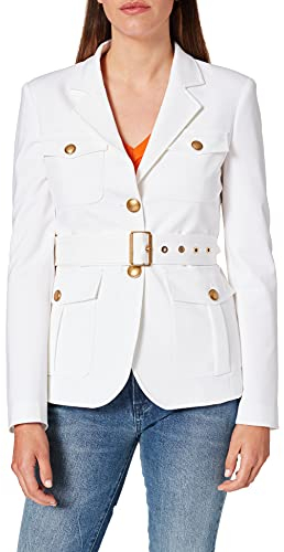 Pinko Trissa, Blazer Donna, Z05_Bianco-Biancaneve, S
