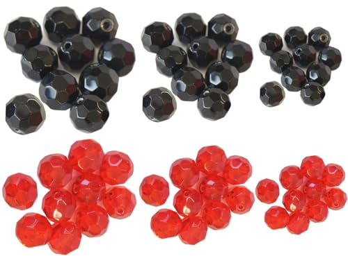 60 Predax Glasperlen geschliffen - Perlen Sortiment für Dropshot, Texas & Carolina Rigs