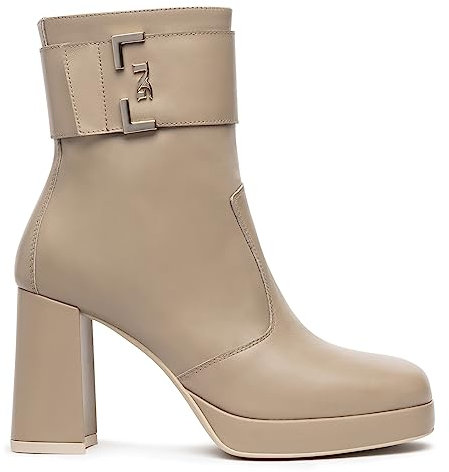 Nero Giardini I308220D Tronchetti Donna in Pelle - Tortora 38 EU