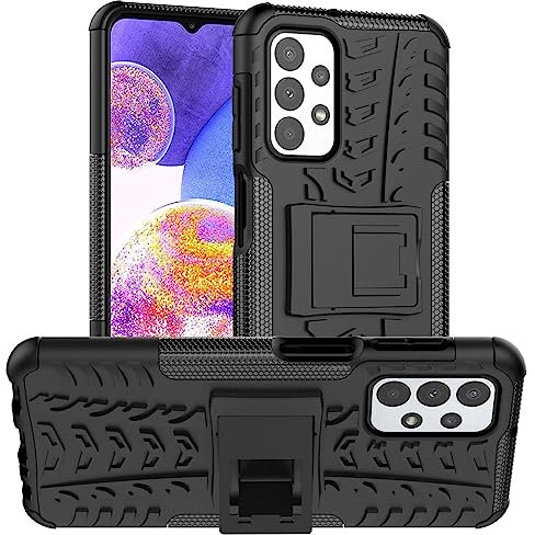 CoolGadget Outdoor Handyhülle für Samsung Galaxy A23 5G Outdoor Schutzhülle, stoßfest & robust für Extrem-Einsatz, kompatibel mit Samsung Galaxy A23 5G (6,6 Zoll), Schwarz