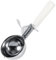 Cuchara para Helado, Cuchara para Helado de Acero Inoxidable con Gatillo, Cuchara para Galletas Pequeña Antideslizante con Mango de Plástico para Helado, Albóndigas, puré de (8CM)