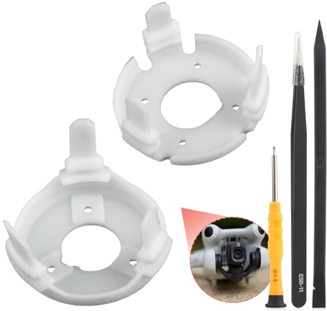 TGHongKy Gimbal Gummidämpfer für DJI Mini 4 Pro Gummi-Dämpfer für DJI Mini 4 Pro Stoßdämpfung Dämpfungskissen Gimbal Kamera Reparatur Drohne Ersatzteile mit Werkzeug-Kit(Links/Rechts)