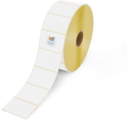 Multi-Shopping Thermo Eco Etiketten 32 x 25 mm - 2580 Stück je Rolle - Kern: 25 mm -permanent haftend