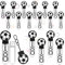 12Pcs Fußball Blase Stäbe für Fußball Thema Geburtstagsfeier Bevorzugungen Kinder Blasen Party Zubehör