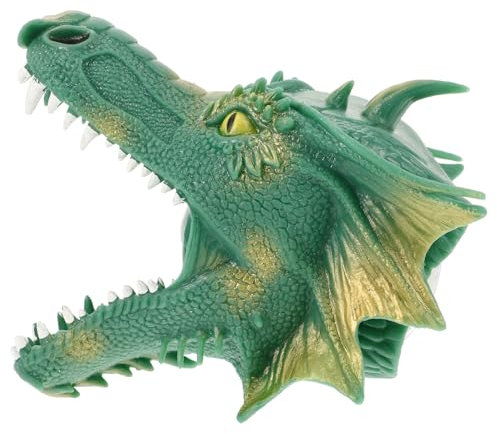 HAWILLOSCH Fliegendes Drachen-handpuppenspielzeug Marionette Tierpuppen Geschichtenerzählendes Handpuppenspielzeug Handpuppen Für Kinder Handspielzeug Handpuppe Spielzeug Green