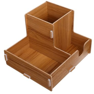 BUGUUYO Portabicchieri in Legno Bordi Arrotondati Per Conservare Cannucce e Bicchieri Usa e Getta Per Bar Negozi Di T癡 e Ristoranti