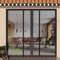 Mosquitera Puerta Abatible Aluminio 250x205cm Negro Mosquitera para Puerta Mosquitera para puerta de Cortina Mosquitera Para Puertas