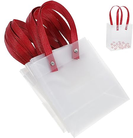 TOVINANNA Leichte Gefrostete Taschen Aus Kunststoff 10 Stück Für Partygeschenke Für Weihnachten Und Thanksgiving