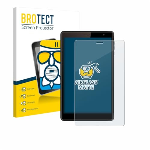 BROTECT Schutzglas für Logicom Tab 80 8 | Entspiegelnder Displayschutz Made in Germany Schutzfolie Glas Matt Anti-Reflex Kratzfest 9H Anti-Fingerprint Einfache Montage