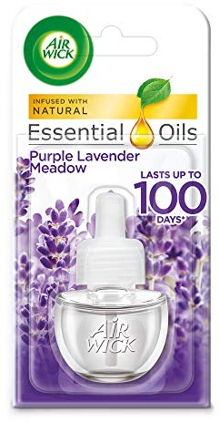 Air Wick Essential Oils Plug In Refill Air Freshener Purple Lavender Meadow, 19ml