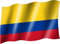 Sportfanshop24 Flagge/Fahne KOLUMBIEN Staatsflagge/Landesflagge/Hissflagge mit Ösen 150x90 cm, sehr Gute Qualität