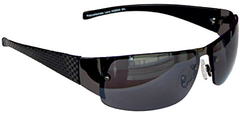 GANGSTER SONNENBRILLE Schwarz Grau Carbon SPORTBRILLE MOTORRADBRILLE SPORT BRILLE