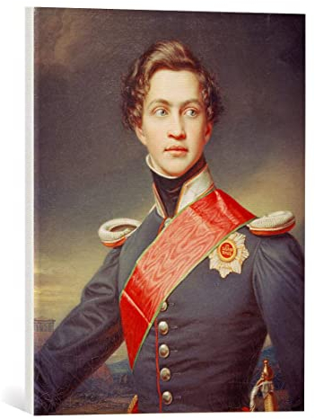 kunst für alle Leinwandbild: Joseph Karl Stieler König Otto von Griechenland - hochwertiger Druck, Leinwand auf Keilrahmen, Bild fertig zum Aufhängen, 40x50 cm