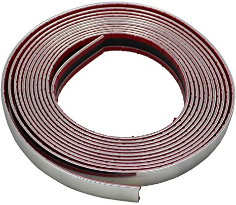 Chrome Décoration 20mm x 5m Voiture Bande de chrome Universel Auto-adhésif Flexible