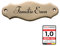 Edel Design Massiv Messing Schild, Namensschilder, Türschilder, Klingelschilder, Briefkastenschilder, 12,2 x 0,5 x 4,2 cm