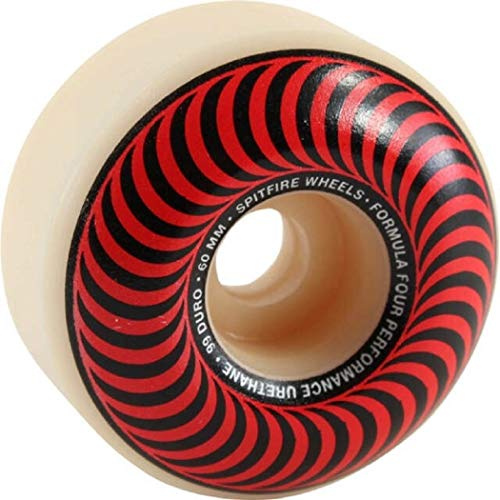 Spitfire Formula Four Classics 99 Skate Board, Rot/Bronze, 60 mm