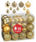 WOMA Christbaumkugeln Set Gold & 22 weiteren Farben - 50er & 100er Weihnachtskugeln Set - Weihnachtskugeln Kunststoff - Weihnachtsbaum Deko & Christbaumschmuck