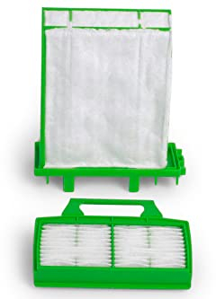 Micro Filter Box Filterbox Microfilterbox passend für Sebo Airbelt K - Ersatz für Sebo 6696ER - Abluftfilter und Motorfilter als Set (alle 6 Monate wechseln)