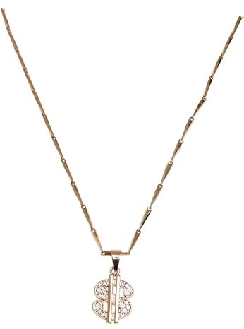 Urban Classics Small Dollar Necklace gold one size