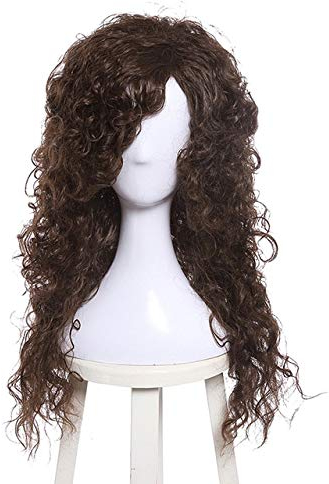 L-email wig Albus Dumbledore Cosplay Wigs Lucius Malfoy Rubeus Hagrid Bellatrix Lestrange Moive Halloween Wig Synthetic Hair 20inches Dark Brown