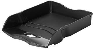 HAN Briefablage Re-LOOP, 6 STÜCK, 100% recycled, Dokumentenablage, Briefkorb, Briefhalter, Papierablage, bis Format DIN A4/C4, 10298-913, schwarz