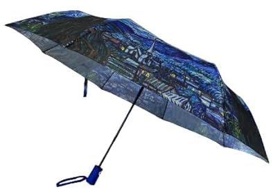 Goodforgoods Regenschirm mit Van Gogh-Motiv, 98 cm, Gelb, Geblümt, für Damen und Mädchen