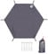 HIKEMAN Lona para tienda de campaña, multiusos, impermeable, para exteriores, alfombra hexagonal para cubrir el suelo y toldo para camping, senderismo, picnic (XL)