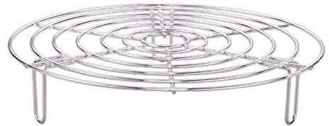 Awesomeonei Rejilla para vaporera de Acero Inoxidable para cocinar al Vapor, Levantar Alimentos en ollas, Olla a presión Multiusos para Hornear conservas