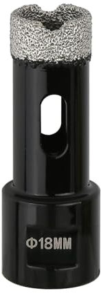 Vearter 18mm Dry Diamond Core Drill Bit, M14 Thread Connection Vacuum Brazed Masonry Hole Saw, Hollow Hole Cutter for Tile, Marble, Granite, Porcelain, Concrete and Quartz Stone