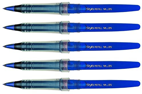PENTEL Tradio MJL20 Filzminen, Blau, 5 Stück