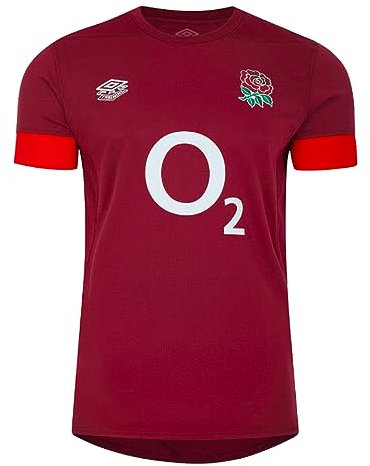 Umbro Herren England Relaxed Training Ss (O2) Jersey, Rot/Scharlachrot, M