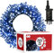 GloBrite 300 LED Fairy Lights - Versatile Christmas Lights with 8 Modes, Outdoor Fairy Lights, Christmas Tree Lights and Christmas Decorations - Waterproof Christmas Lights Outdoor - Blue/White
