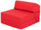 Ready Steady Bed Komfortabler Z-Fold Klappstuhl | Leichtes Futon-Sofa | Weicher, wasserabweisender Bezug | Ergonomisch gestaltete Z Bed Klappmatratze (Rot)