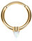 AROWRO Gold Spike Opal Septumring 16G 8mm Clicker Piercing Schmuck