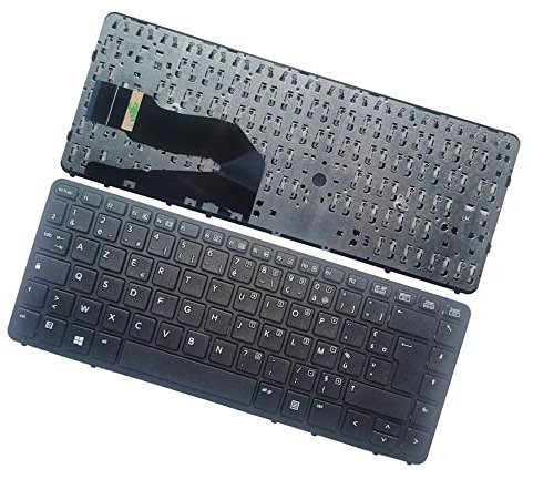 Clavier d'ordinateur Portable Compatible avec HP EiteBook 840 G1 850 G1 850 G2 Disposition française Pas de rétro - éclairage Stickers sans pointeur (Cadre Noir)