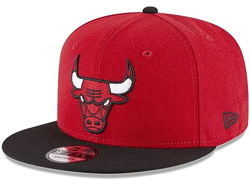 New Era NBA 2-Tone 9FIFTY Verstellbare Schirmmütze One Size passt alle, Chicago Bulls Red, Einheitsgröße