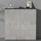 doporro Sideboard Kommode 100 cm in Anthrazit matt und Beton Aufbewahrungsschrank Bodenstehend für Ihren Wohnbereich Viel Stauraum Schrank 04