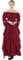CR ROLECOS Mittelalter Kleid Damen Gothic Kleid Lang Viktorianisches Renaissance Kleid Mittelalterliches Ballkleid Schulterfrei Hexenkleid Rot XXL/3XL