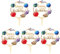 Leadigol 5 PCS Happy Birthday Cake Topper, Acryl Weltraum Thema Sonnensystem Planet Kuchen Dekoration Party Supplies Geburtstag Party Dekorationen