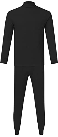 Fulidngzg Thermowäsche Herren Winter Atmungsaktive Thermohose Unterwäsche Fahrrad Lange Funktionsunterwäsche Skiunterwäsche Winter Outdoor Thermounterwäsche Lange Unterhosen 2 Teilig Set Thermoanzug