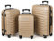 MoFut Koffer Set 3 Teilig Hartschale, Kofferset, Gepäck-Sets, Hartschalenkoffer Trolley Rollkoffer Suitcase, Reisekoffer mit Rollen, Handgepäck mit Passwortsperre und Teleskopgriff