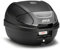 GIVI Coffre 30 l Noir gaufré avec catadioptres fumés, plaque et kit universel, fermeture Micro 2 (Noir Tech)