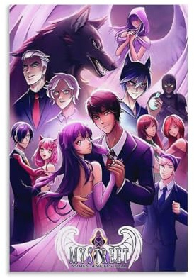 Anime Aphmau Diaries Poster 2, Gemälde auf Leinwand, Wandkunst, Poster, Rollbild, Druck, Wanddekoration, Heimposter, 50 x 75 cm