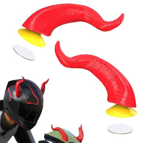 Hörner für Helme, Hörner für Helme, kleine Teufelshörner für Helme, Zubehör, für Motorrad-Skihelme