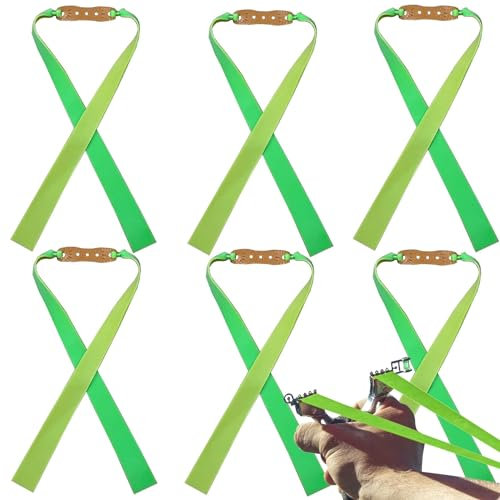 NAYAINOVA Lot de 6 élastiques professionnels de chasse et de tir - Ressort - Caoutchouc élastique plat puissant - Gomme lance-pierre Slingshot (0,8 mm)