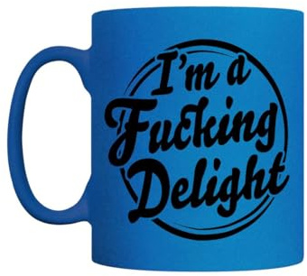 Grindstore Tasse mit Aufschrift I'm A F*cking Delight, Neonblau