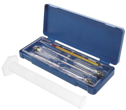 Amosfun Precision Alcohol Tester for Liquor Home Wine Gauge Alcohol Measurement Tool Fermentation Kit Included