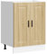 vidaXL Küchenunterschrank Porto Sonoma-Eiche Holzwerkstoff, Küchenschrank, Unterschrank für Küche, Küchenzeile, Spülenunterschrank, Schrank Küche