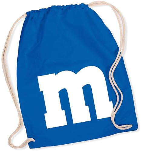Alsino Turnbeutel mit M&M-Motiv – Perfekt für Karneval, Fasching, Festivals & Alltag – Lustiger Stoffbeutel für Erwachsene & Kinder – Praktische Sporttasche, Gym-Bag & Kostüm Accessoire