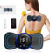 Nackenmassagegerät, Tragbares EMS Mini Massagegerät Pads 8 Modi und 19 Zervikales Massage-Pads,Lindert Muskelschmerzen für Arme, Schulter, Nacken, Rücken, Bauc